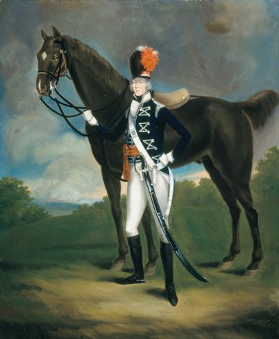 Ufficiale non identificato del 7° Reggimento di Dragoni Leggeri, 1793 da Richard Arnold
